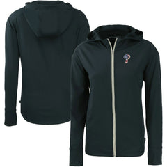 Navy Philadelphia Phillies Cutter & Buck Women's Daybreak Eco Recycled Full-Zip Hoodie