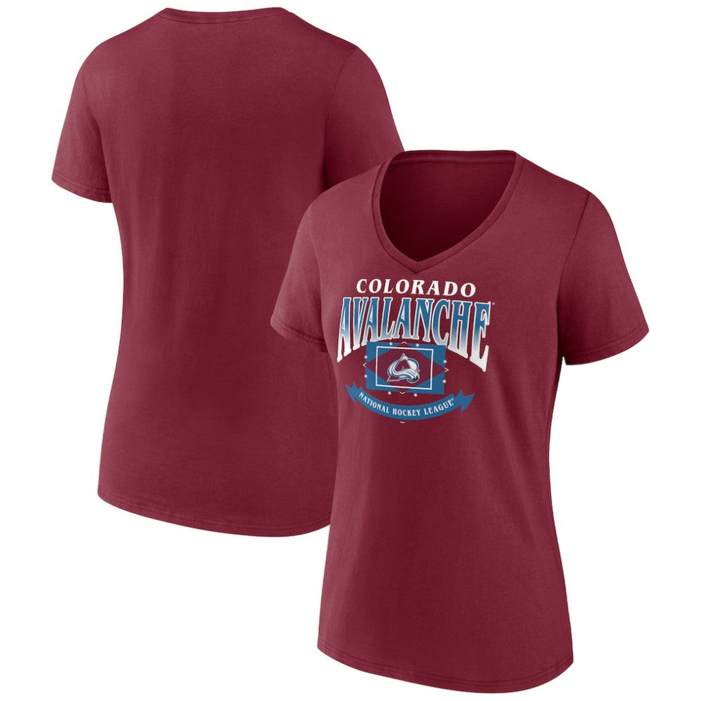 NHL Colorado Avalanche Women's Slapshot V-Neck T-Shirt