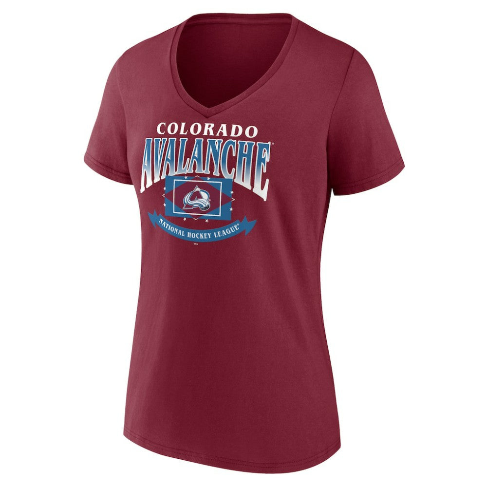 NHL Colorado Avalanche Women's Slapshot V-Neck T-Shirt