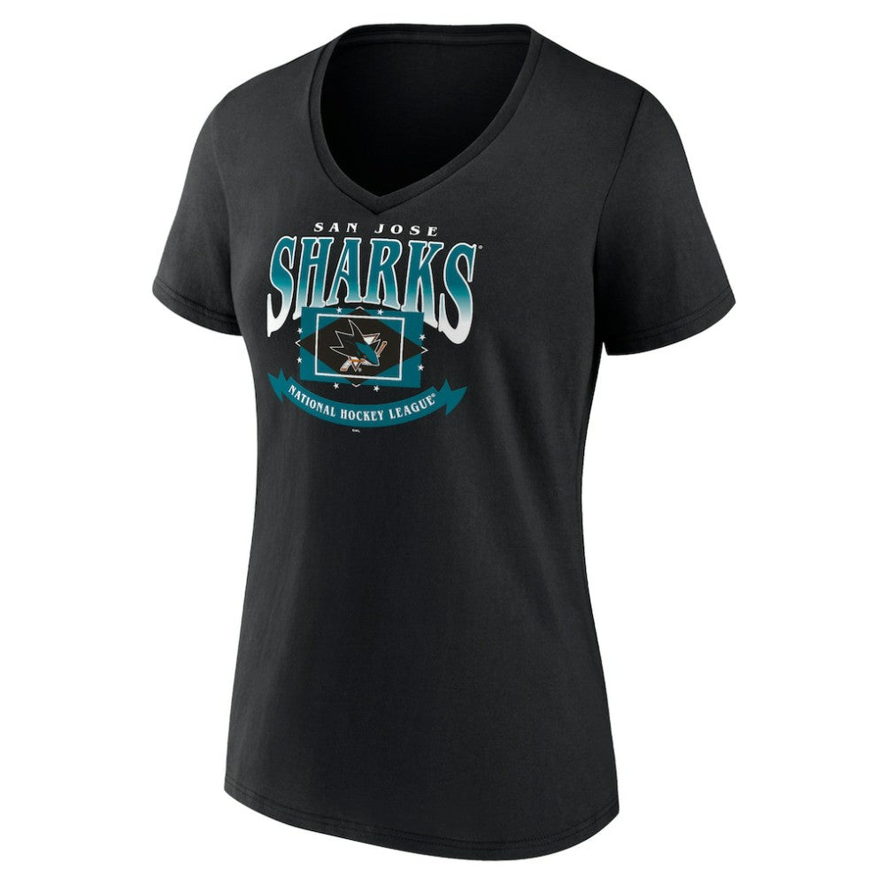 NHL San Jose Sharks Women's Slapshot V-Neck T-Shirt