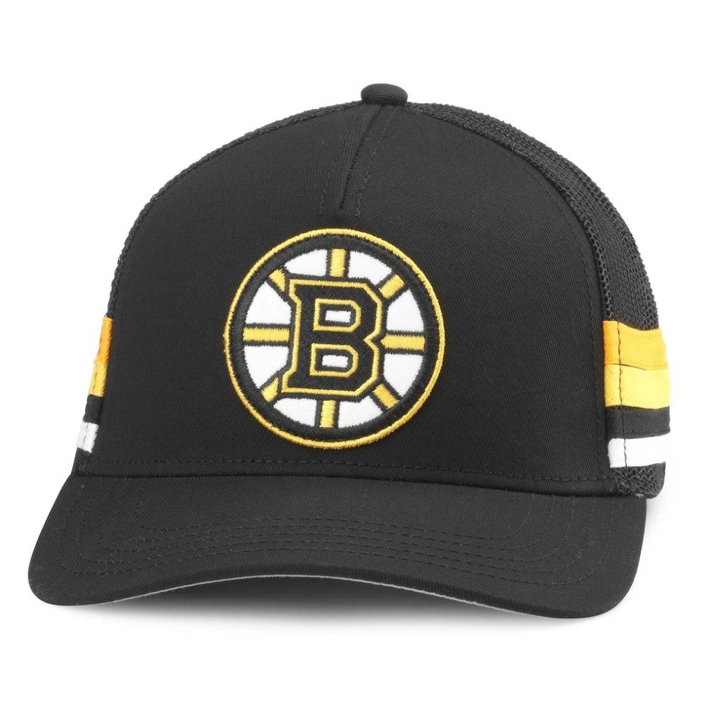 NHL Boston Bruins American Needle HotFoot Stripes Trucker Adjustable Hat