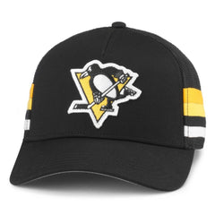 NHL Pittsburgh Penguins American Needle HotFoot Stripes Trucker Adjustable Hat