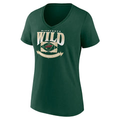 NHL Minnesota Wild Women's Slapshot V-Neck T-Shirt