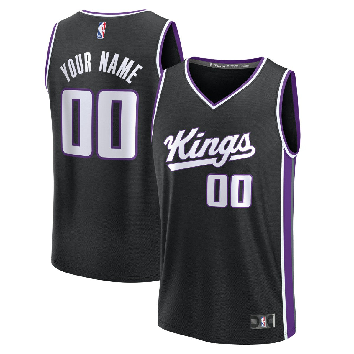 Fanatics Sacramento Kings Youth Fast Break Custom Replica Jersey