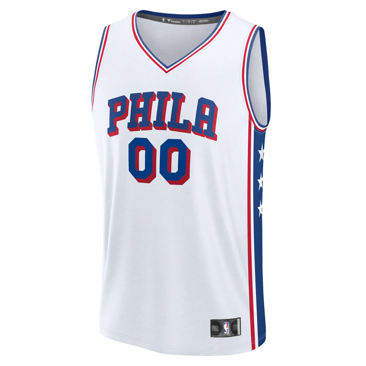 Fanatics Philadelphia 76ers Youth Fast Break Custom Replica Jersey