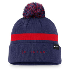 Royal Chicago Cubs Nike Hometown Peak Cuffed Knit Hat with Pom