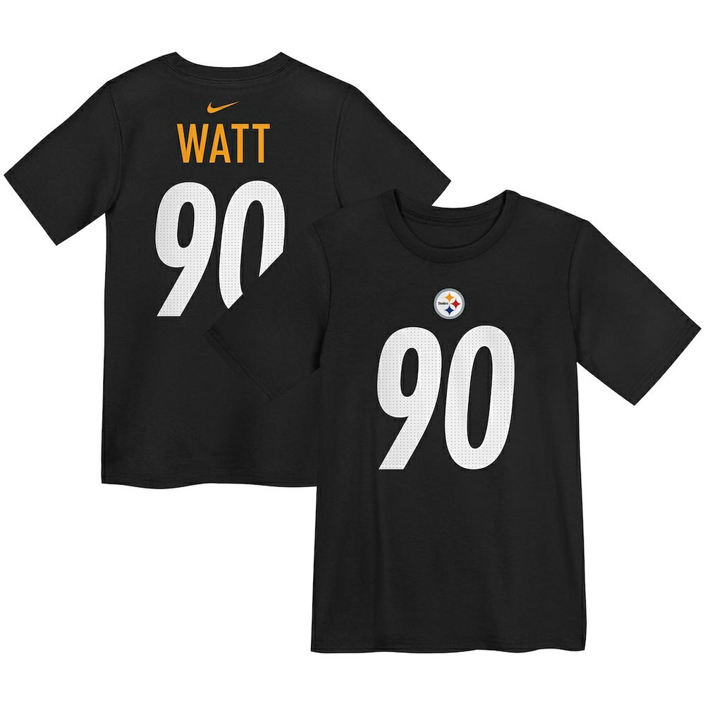 T.J. Watt  Preschool Player Name & Number T-Shirt - Pittsburgh Steelers T-shirts
