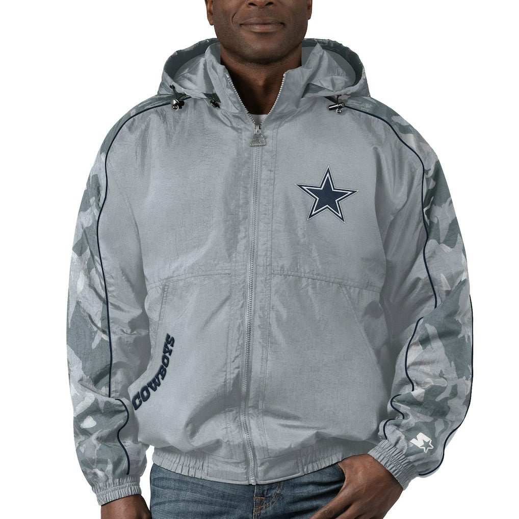 Starter Throwback Thursday Night Lights Hoodie Full-Zip Jacket - Dallas Cowboys Hoodies