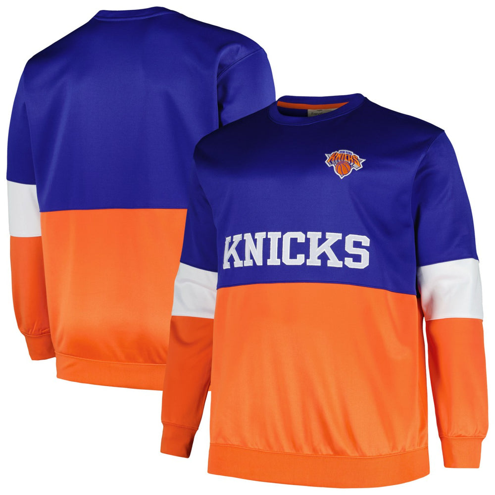 Fanatics New York Knicks Big & Tall Split Pullover Sweatshirt