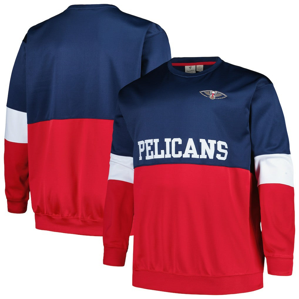 Fanatics New Orleans Pelicans Big & Tall Split Pullover Sweatshirt