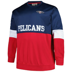 Fanatics New Orleans Pelicans Big & Tall Split Pullover Sweatshirt