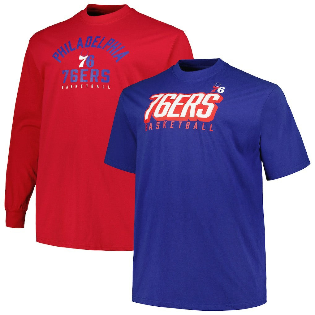 Fanatics Philadelphia 76ers Big & Tall Short Sleeve & Long Sleeve T-Shirt Set