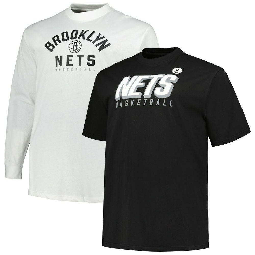 Fanatics Brooklyn Nets Big & Tall Short Sleeve & Long Sleeve T-Shirt Set