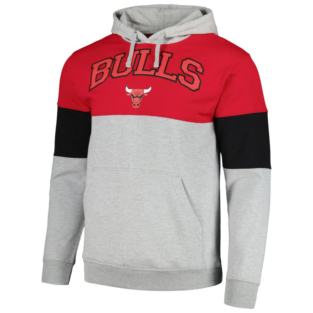 Fanatics Chicago Bulls Contrast Pieced Pullover Hoodie sale