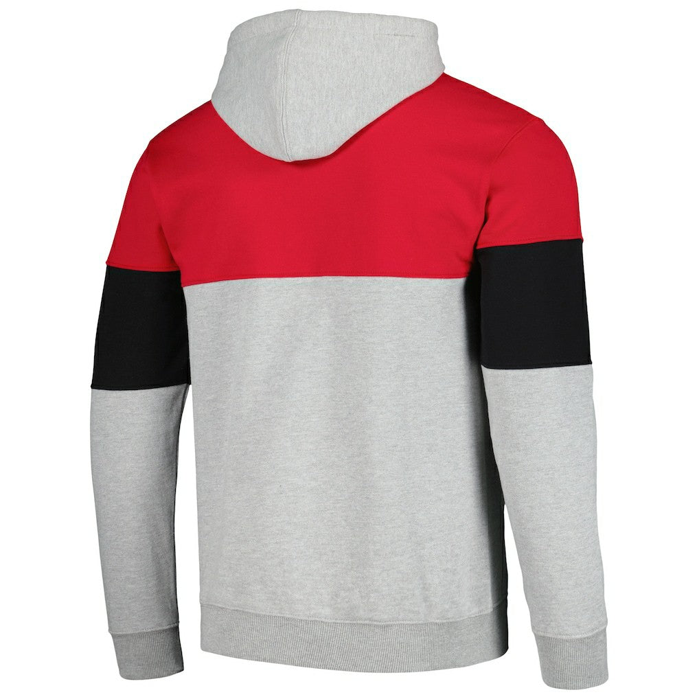 Fanatics Chicago Bulls Contrast Pieced Pullover Hoodie sale