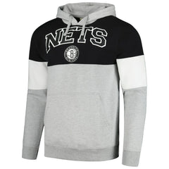 Fanatics Brooklyn Nets Contrast Pieced Pullover Hoodie