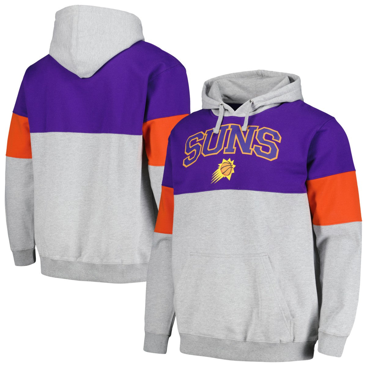 Fanatics Phoenix Suns Contrast Pieced Pullover Hoodie