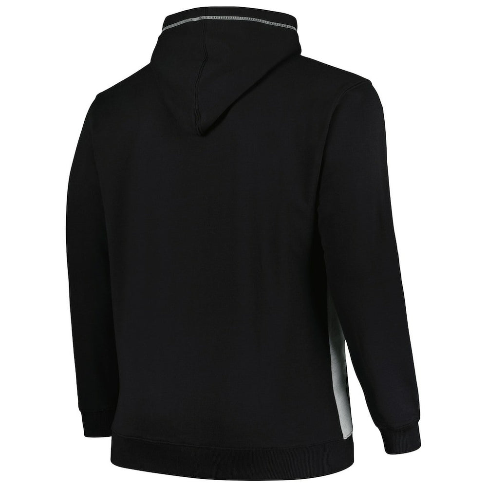 Fanatics Brooklyn Nets Big & Tall Contrast Pieced Stitched Full-Zip Hoodie