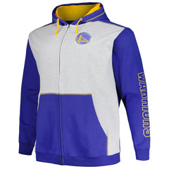 Fanatics Golden State Warriors Big & Tall Contrast Pieced Stitched Full-Zip Hoodie sale