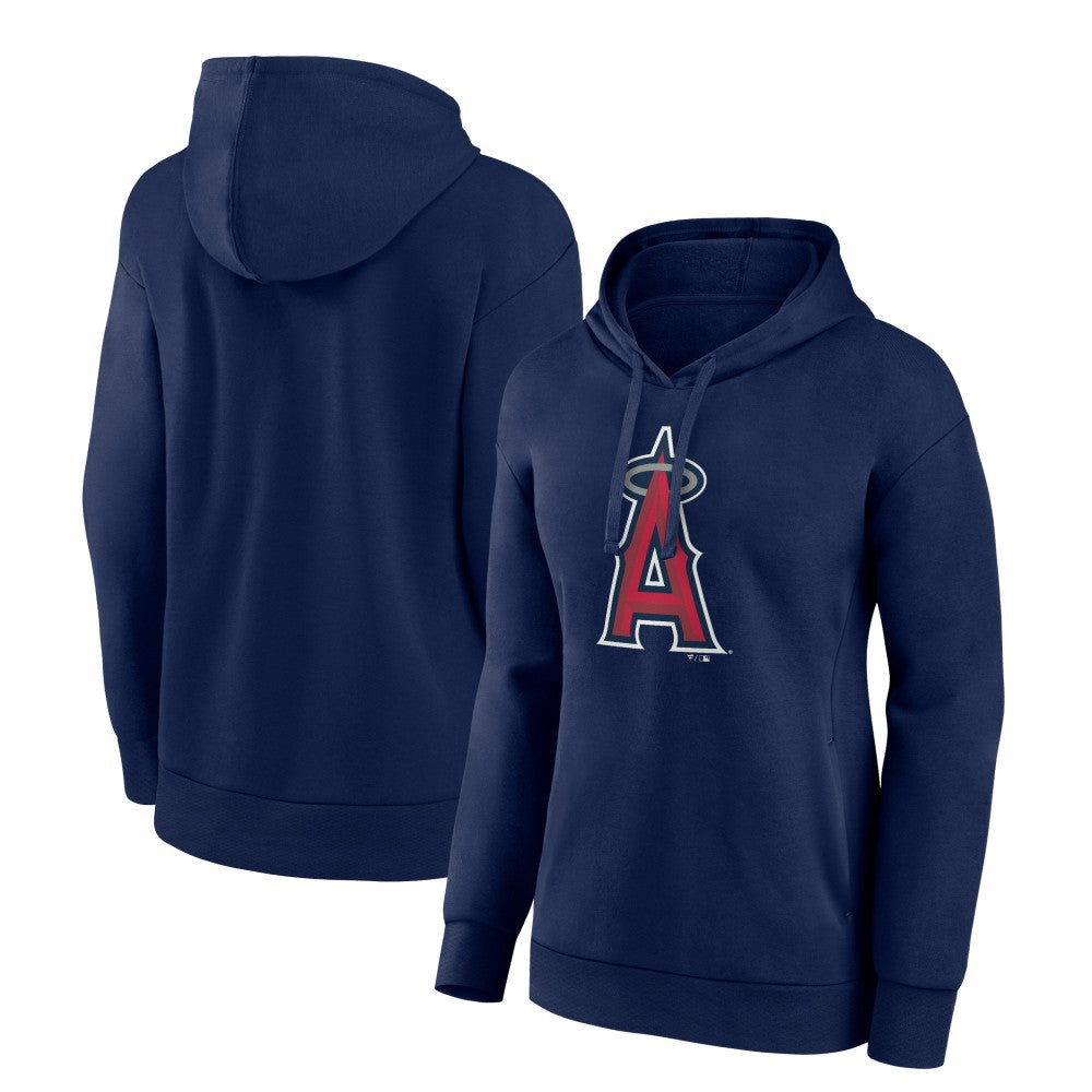 Navy Los Angeles Angels Fanatics Women's Logo Pullover Hoodie