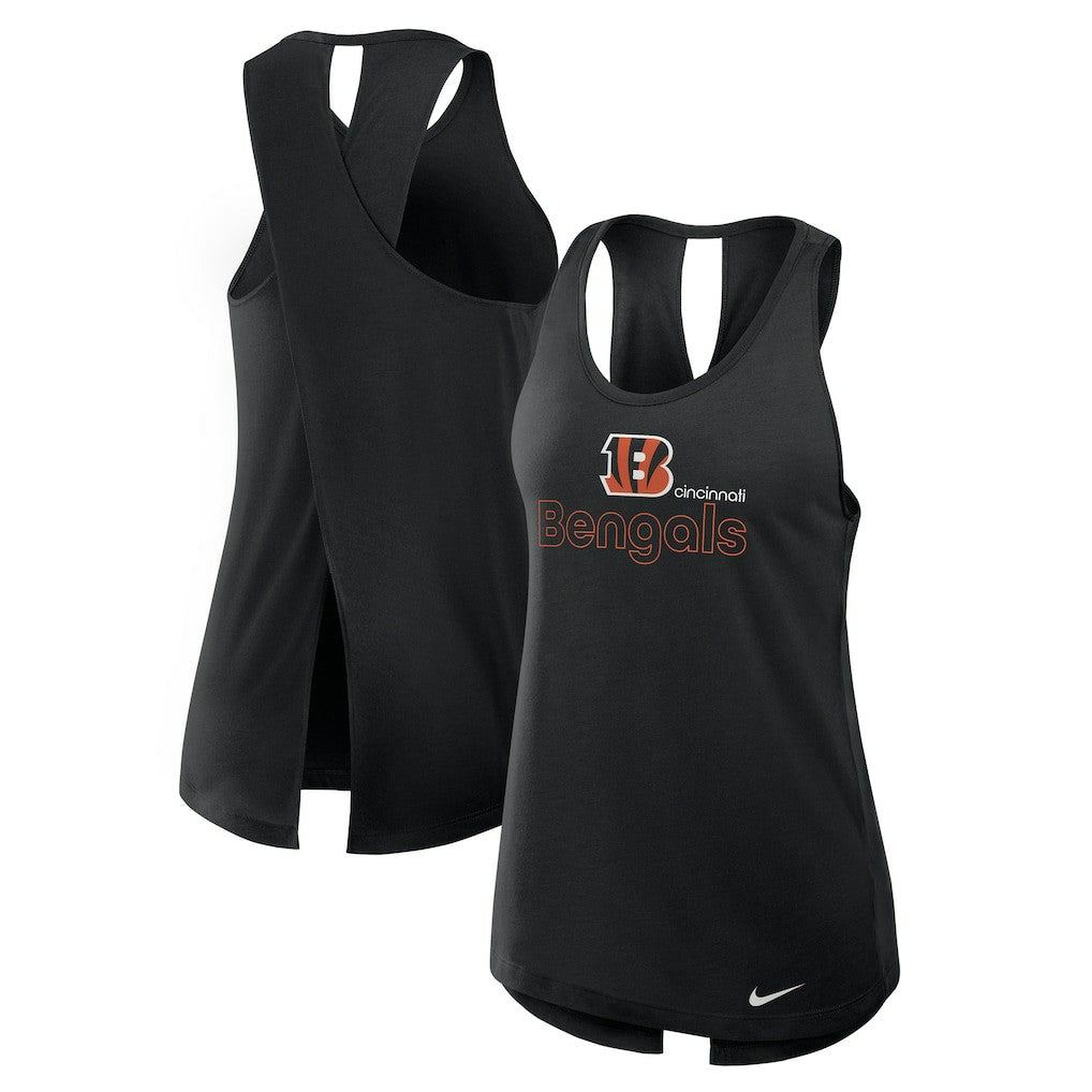 Women's Open-Back Crisscross Dri-FIT Tank Top - Cincinnati Bengals Tops