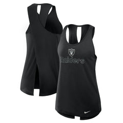 Women's Open-Back Crisscross Dri-FIT Tank Top - Las Vegas Raiders Tops