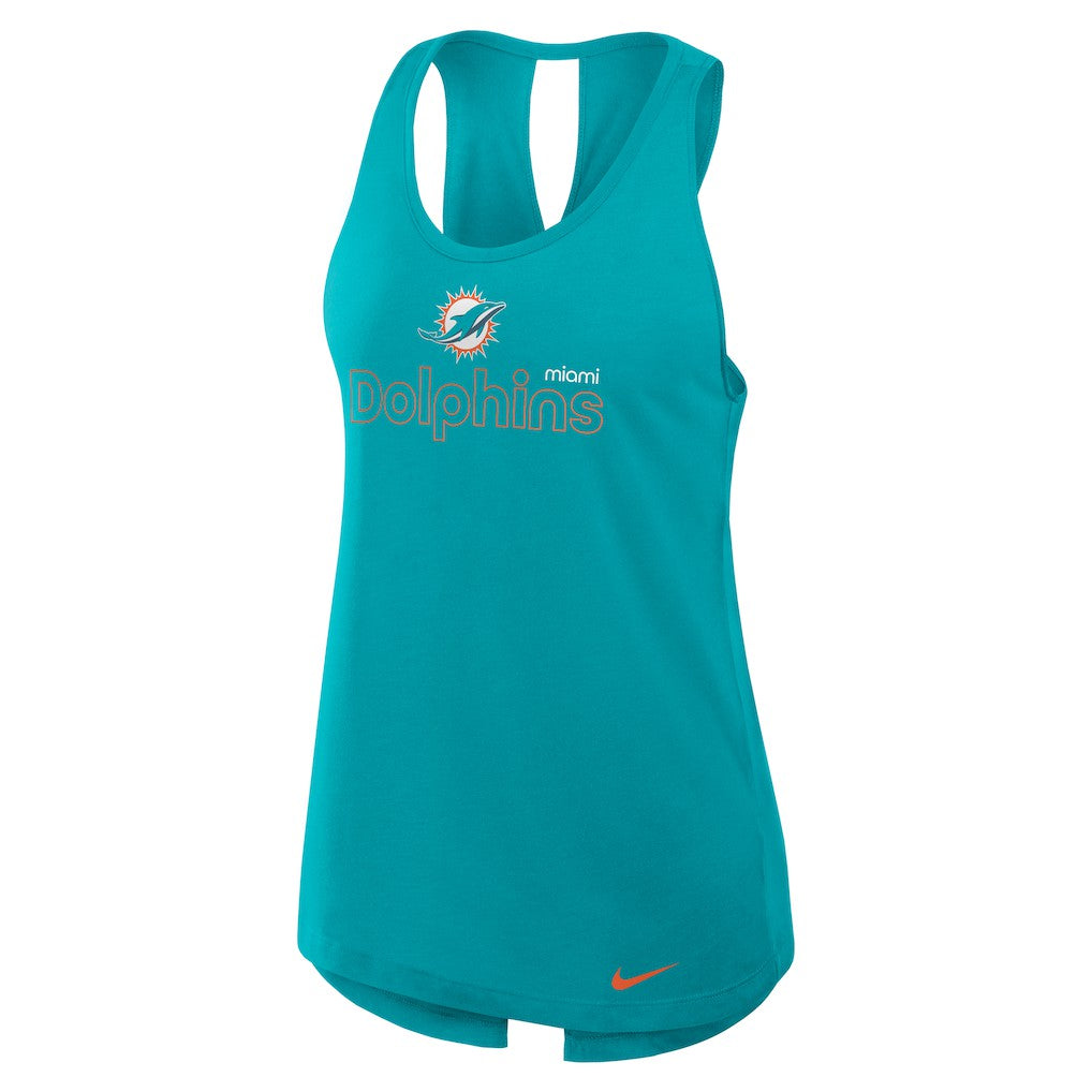 Women's Open-Back Crisscross Dri-FIT Tank Top - Miami Dolphins Tops