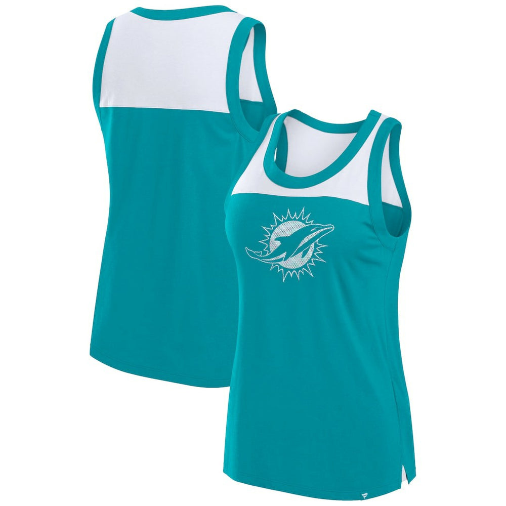 Women's Sequin Tank Top - Miami Dolphins Tops