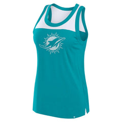 Women's Sequin Tank Top - Miami Dolphins Tops