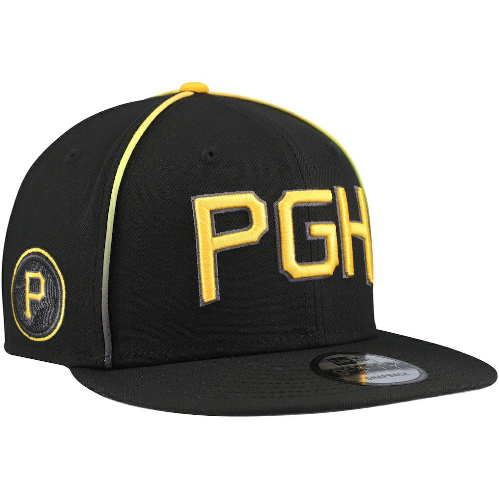 Black Pittsburgh Pirates New Era City Connect 9FIFTY Snapback Hat