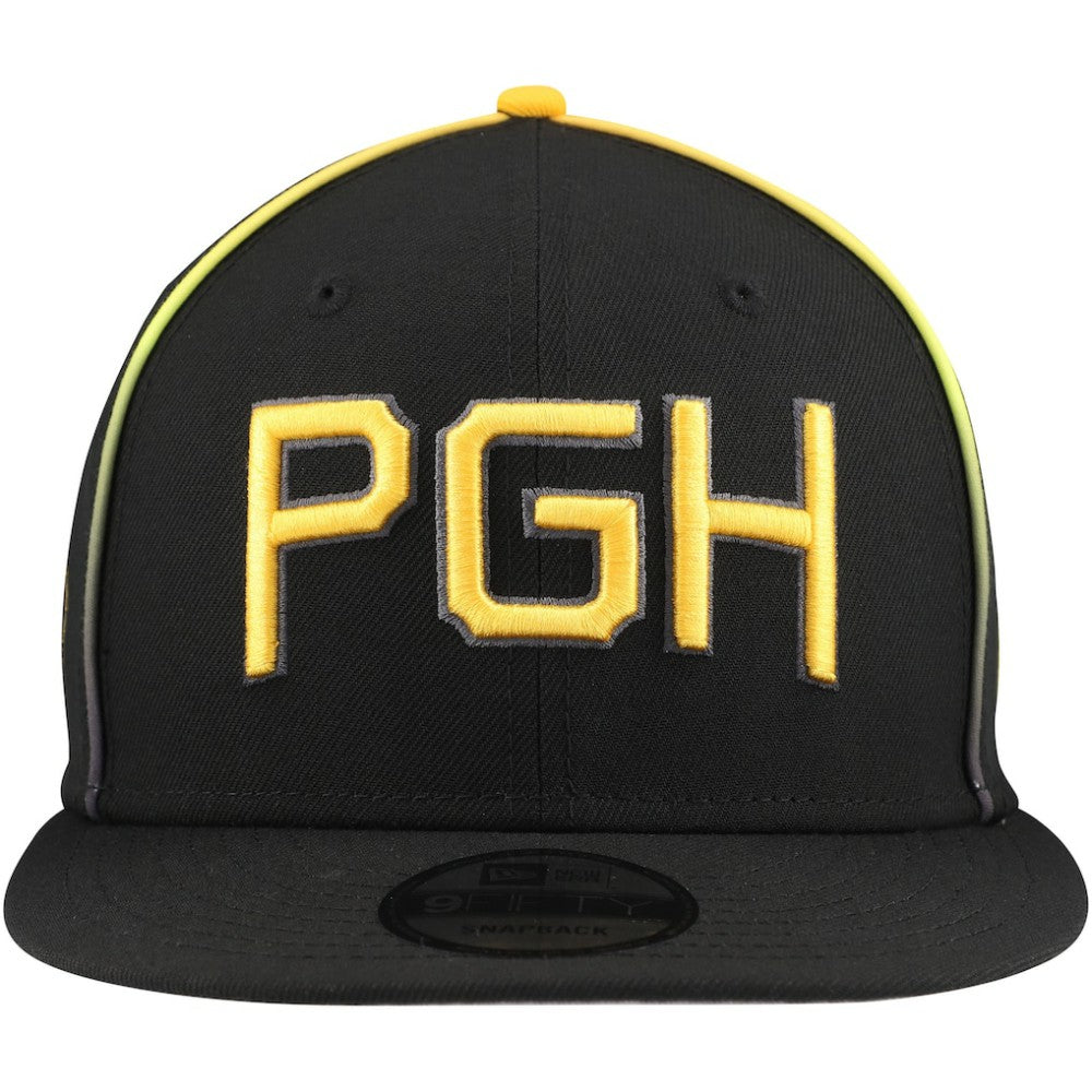 Black Pittsburgh Pirates New Era City Connect 9FIFTY Snapback Hat
