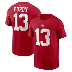 Brock Purdy  Player Name & Number T-Shirt - San Francisco 49ers T-shirts