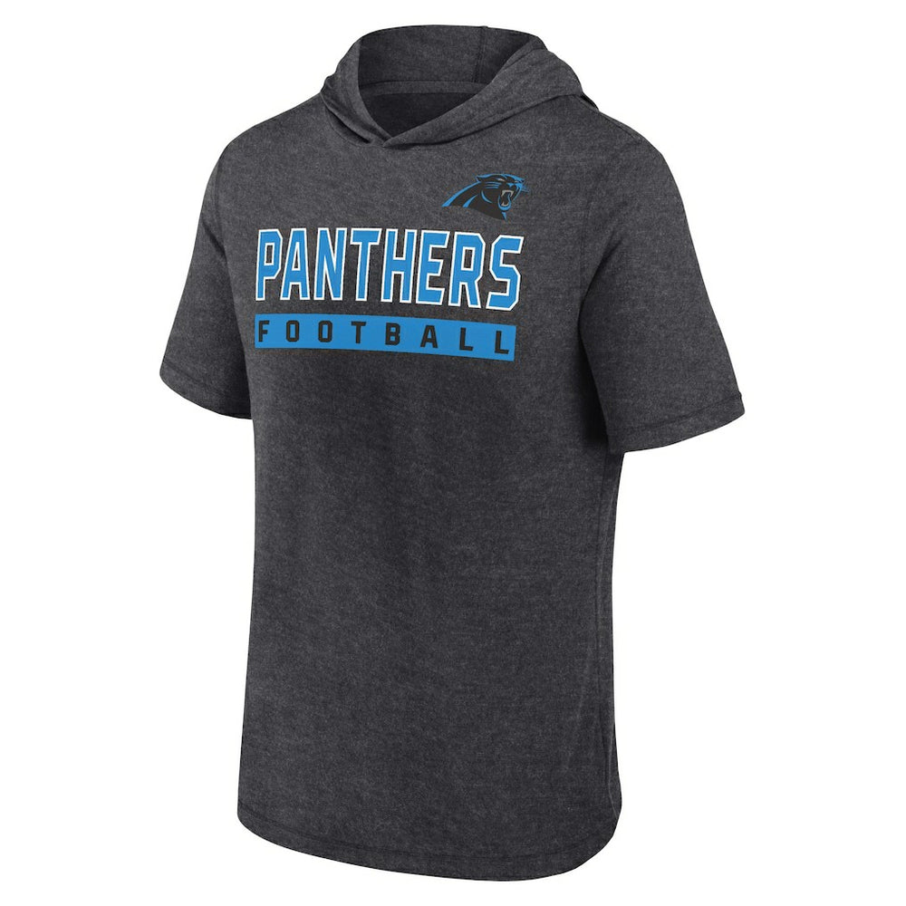 Push Short Sleeve Pullover Hoodie - Carolina Panthers Hoodies
