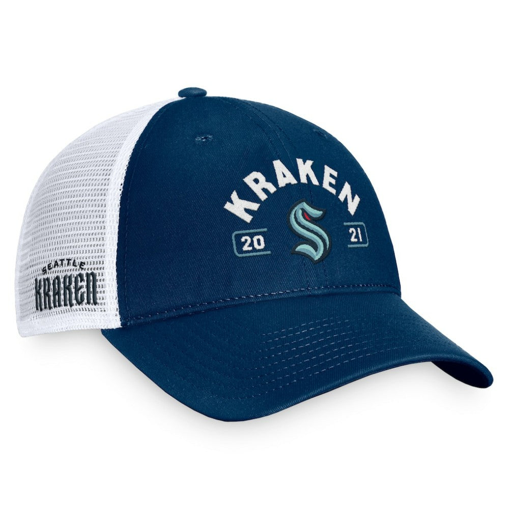 NHL Seattle Kraken Fanatics Free Kick Trucker Adjustable Hat