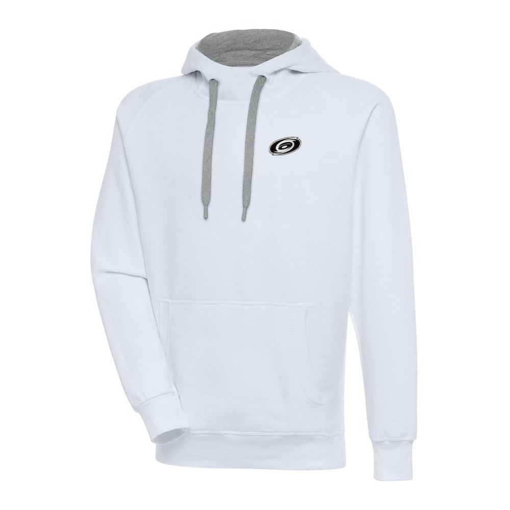 NHL Carolina Hurricanes Antigua Metallic Logo Victory Pullover Hoodie