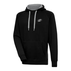 NHL Carolina Hurricanes Antigua Metallic Logo Victory Pullover Hoodie