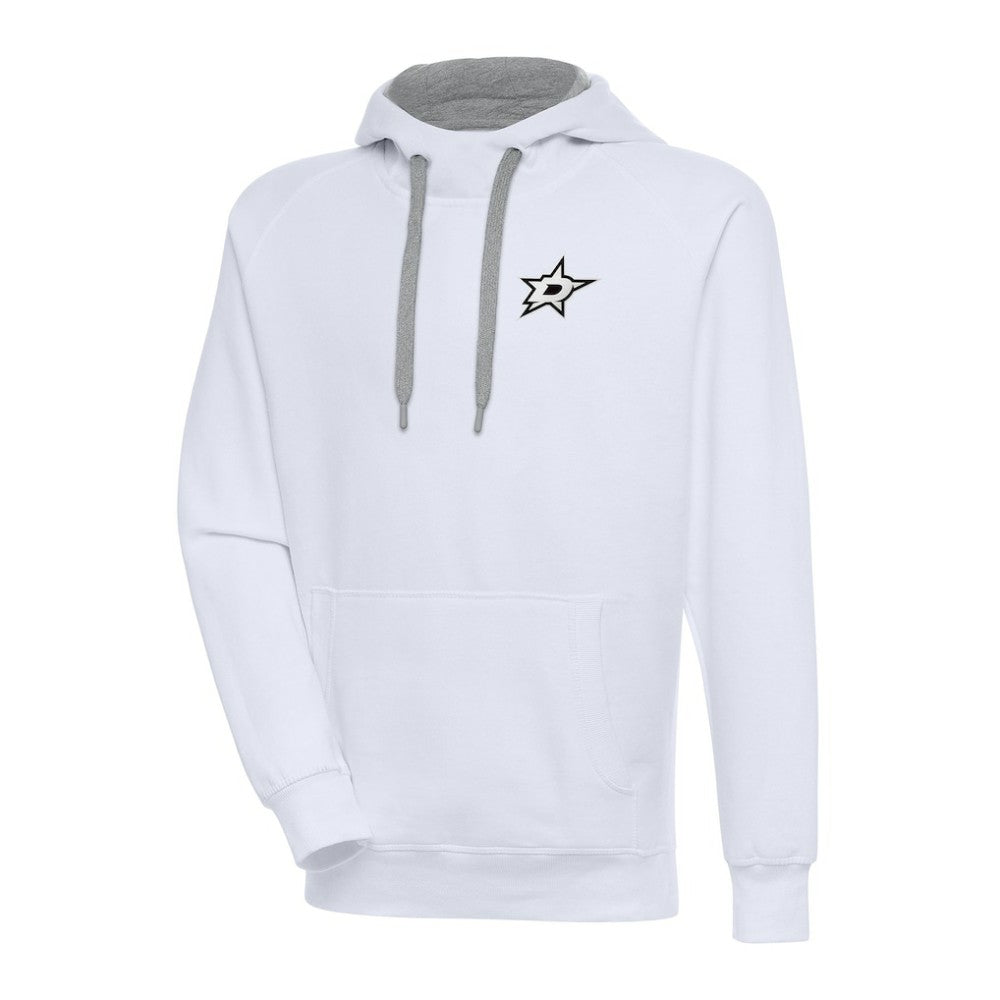 NHL Dallas Stars Antigua Metallic Logo Victory Pullover Hoodie