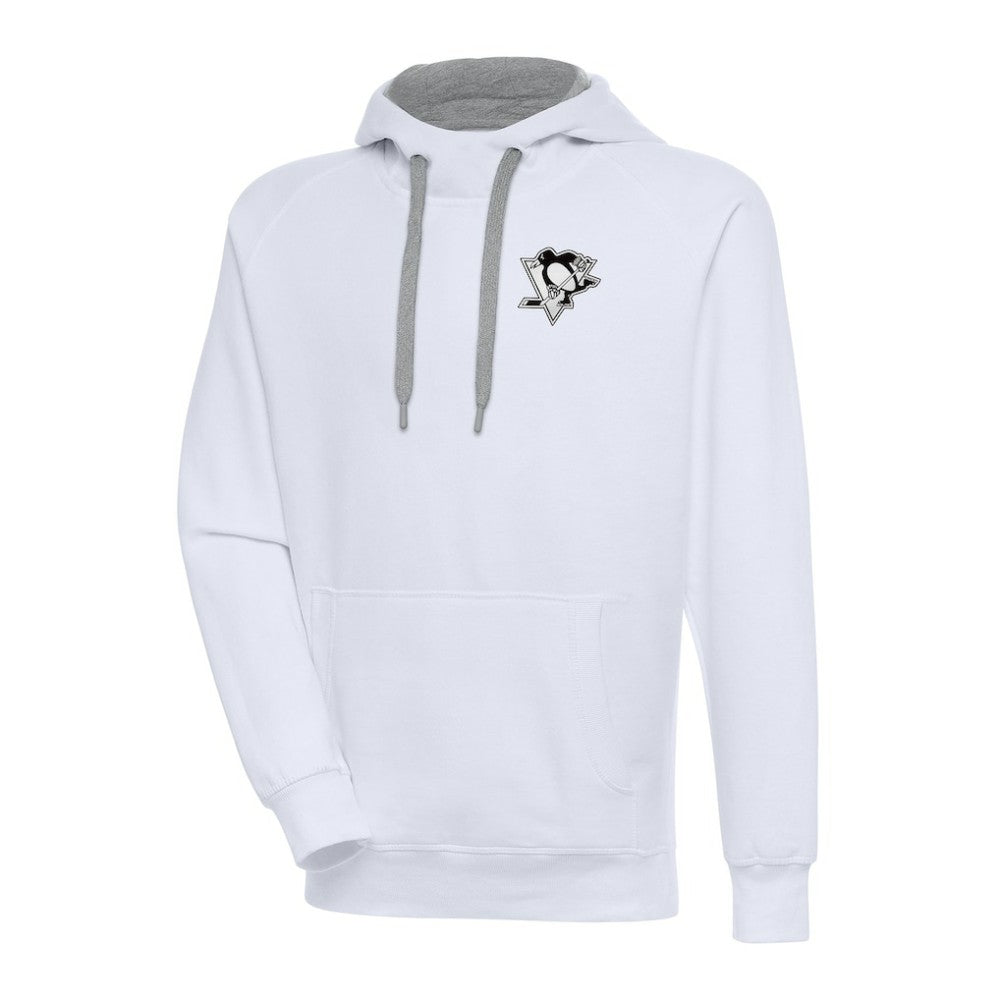 NHL Pittsburgh Penguins Antigua Metallic Logo Victory Pullover Hoodie