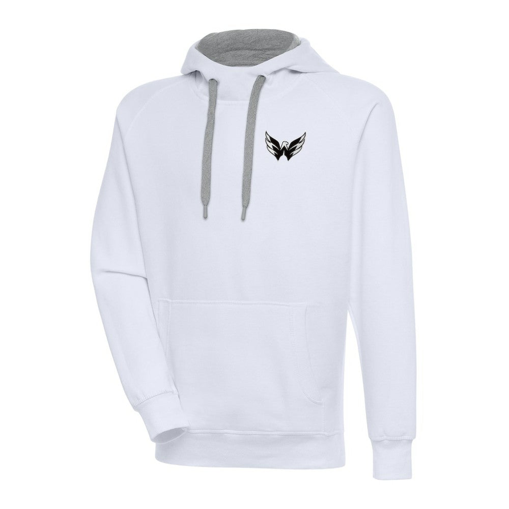 NHL Washington Capitals Antigua Metallic Logo Victory Pullover Hoodie