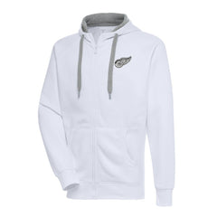 NHL Detroit Red Wings Antigua Metallic Logo Victory Full-Zip Hoodie