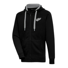 NHL Detroit Red Wings Antigua Metallic Logo Victory Full-Zip Hoodie