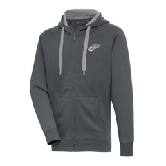 NHL Detroit Red Wings Antigua Metallic Logo Victory Full-Zip Hoodie