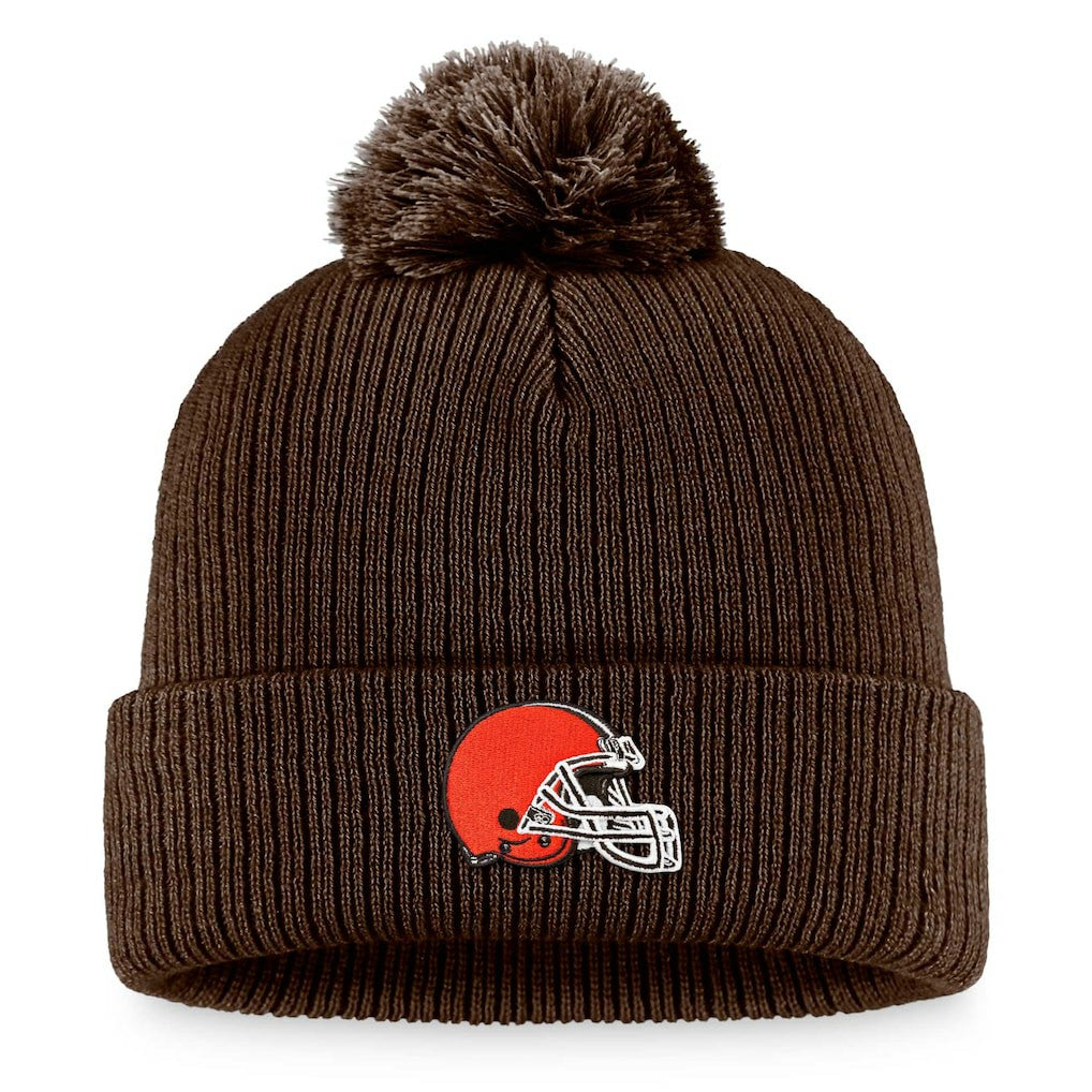 Women's Cuffed Knit Hat with Pom - Cleveland Browns Hats