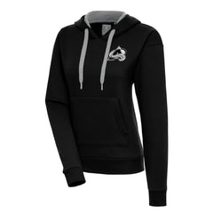 NHL Colorado Avalanche Antigua Women's Metallic Logo Victory Pullover Hoodie
