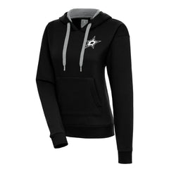NHL Dallas Stars Antigua Women's Metallic Logo Victory Pullover Hoodie