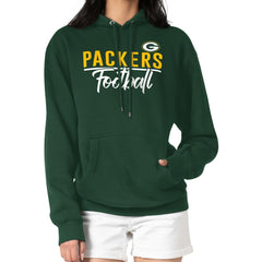 G-III 4Her by Carl Banks Women's Graphic Fleece Pullover Hoodie - Green Bay Packers Hoodies
