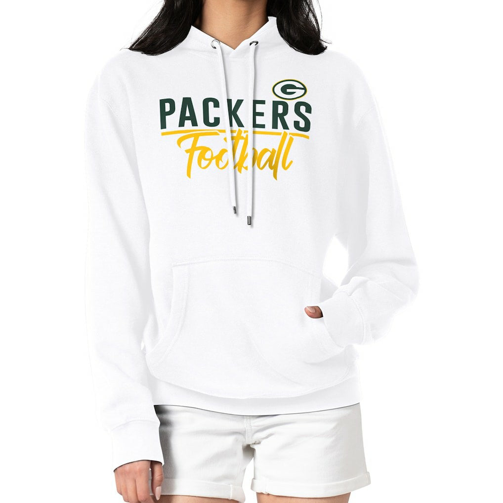 G-III 4Her by Carl Banks Women's Graphic Fleece Pullover Hoodie - Green Bay Packers Hoodies
