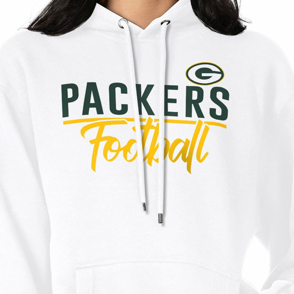 G-III 4Her by Carl Banks Women's Graphic Fleece Pullover Hoodie - Green Bay Packers Hoodies