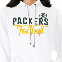 G-III 4Her by Carl Banks Women's Graphic Fleece Pullover Hoodie - Green Bay Packers Hoodies