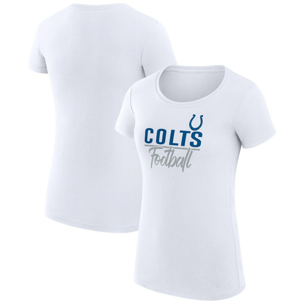 G-III 4Her by Carl Banks Women's Team Graphic Fitted T-Shirt - Indianapolis Colts T-shirts